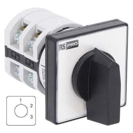 RS PRO Nockenschalter, 1-polig / 20A, 3 Schliesser (2083920)