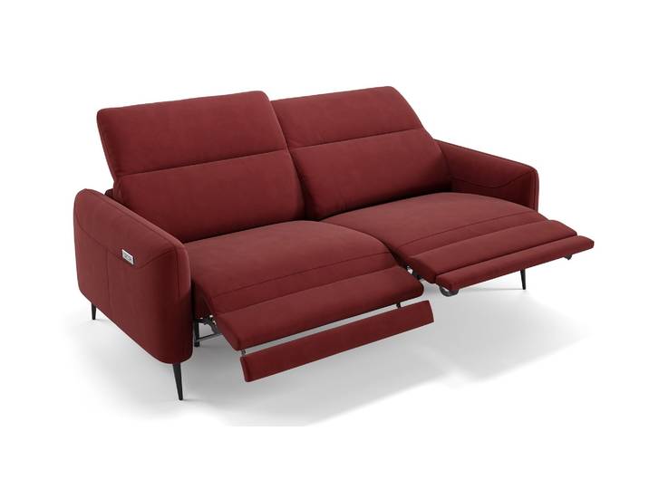 Stoff Relaxsofa MESSINA 3-Sitzer Funktionscouch Designer Couch