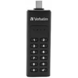 Verbatim Keypad Secure (64 GB, USB-C), USB Stick, Schwarz