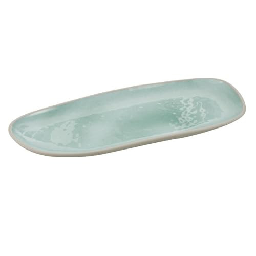 APS Cala dessertbord melamine groen/grijs, 34 x 15 cm, stapelbaar