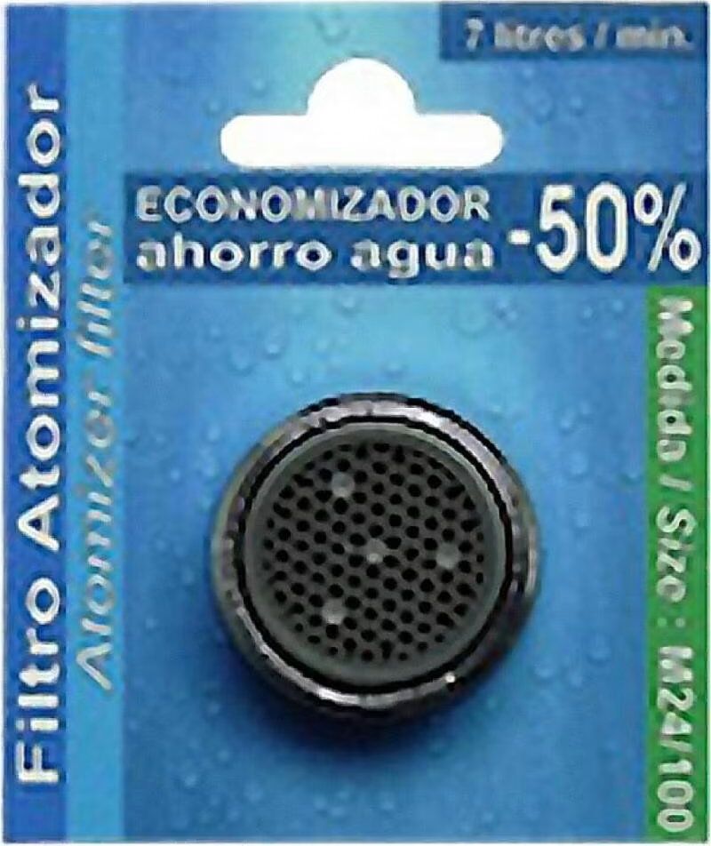 Filtro Atomizador Economizador Cis 7 L/min M24/100 Cromo Talla Única Unisex
