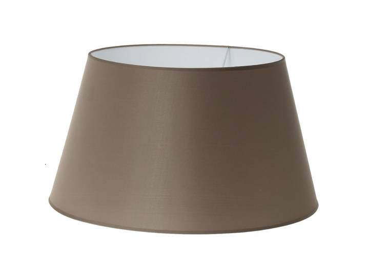 Grand abat jour conique marron taupe D40 cm