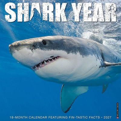Shark Year 2027 12 X 12 Wall Calendar