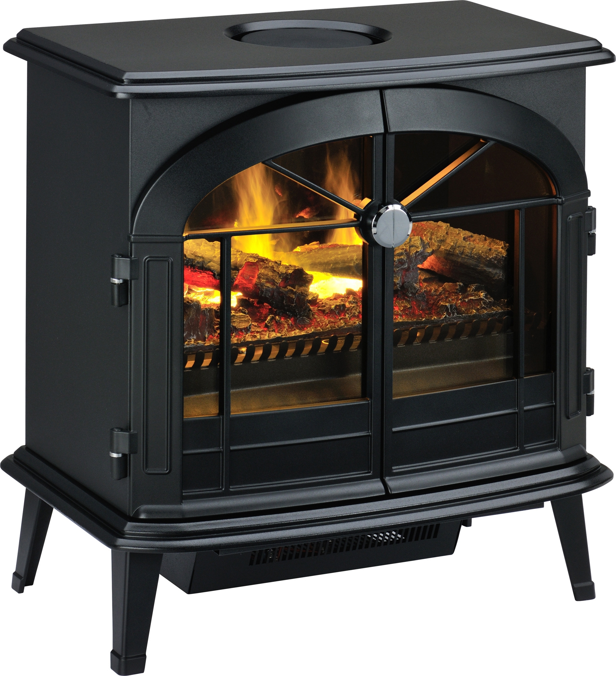 Dimplex Stoves Stockbridge, Freistehende Feuerstelle, Elektro, Schwarz, Opti-myst, Log set, Horizontal