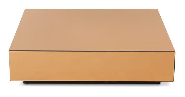 HKliving Salontafel Mirror Glas Smokey Brown B: 80 cm, D: 55 cm, H: 22 cm