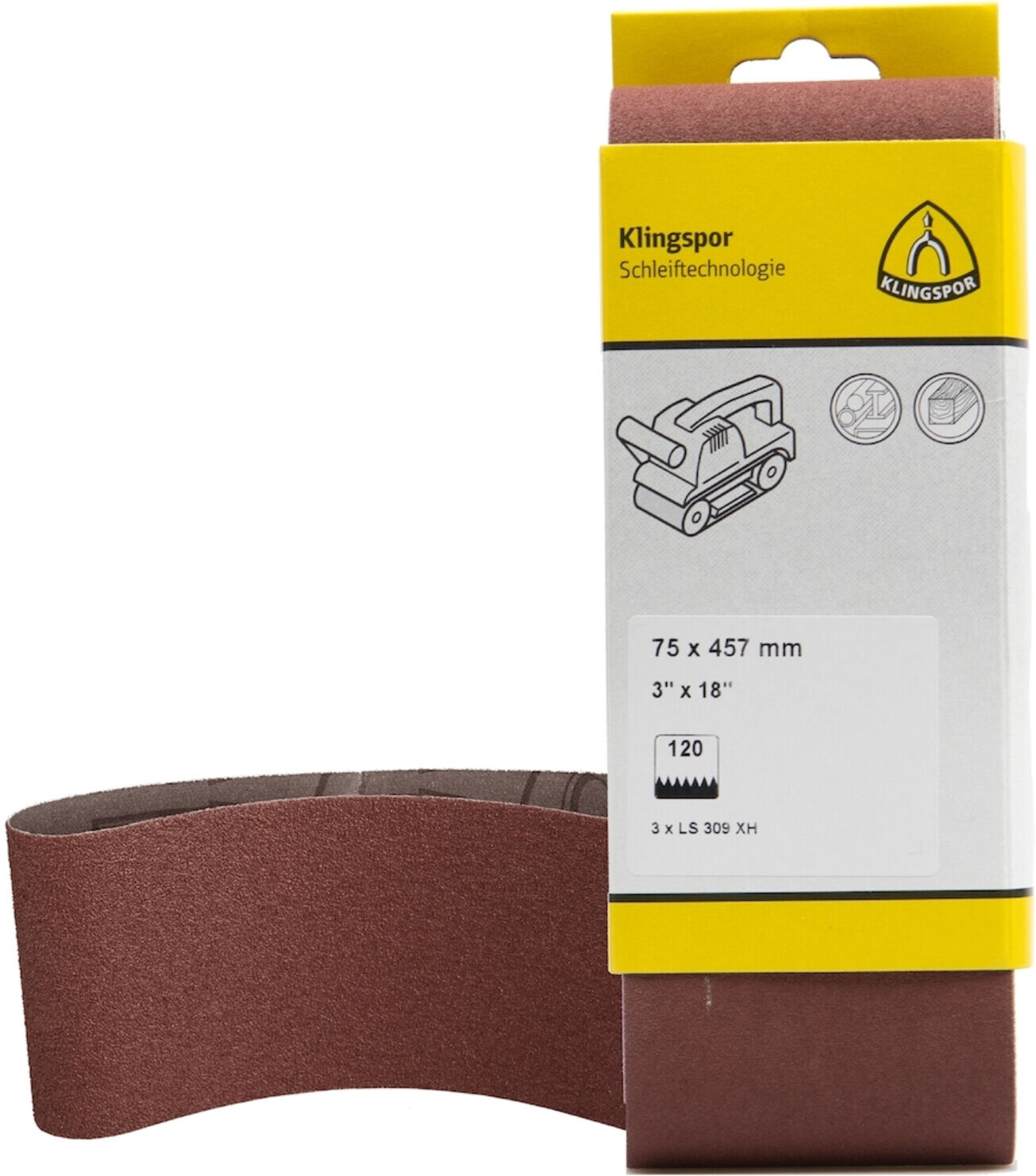 Klingspor Kurzband SB 3Stck 100x 560mm K 60 (7037)