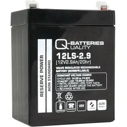 Q-Batteries 12LS-2.9 | 12V 2,9Ah Blei-Vlies Akku / AGM VRLA