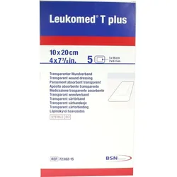 Leukomed Transp. Plus Sterile Pfl. 10x20cm 5 ST