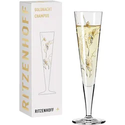 RITZENHOFF Goldnacht Champagnerglas #7 Von Marvin Benzoni - gold|schwarz
