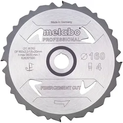 Metabo Sägeblatt fibercement cut - professional PCD FZ 5° - 628287000