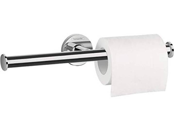 hansgrohe Logis Universele toiletpapierhouder (badkameraccessoires voor 2 rollen, zonder afdekking) chroom