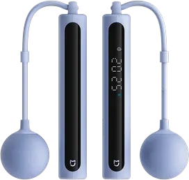 Inspire Daily Merch Smart Rope Skipping With Bluetooth Digital Display Precise Counting And Mihome App Data Analysis blue