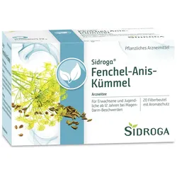 SIDROGA Fenchel Anis Kümmel Tee Filterbeutel 20X2.0 g