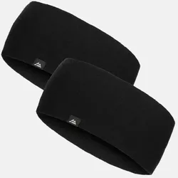 HAZE MERINO STIRNBAND - 2-Pack - Schwarz - S/M