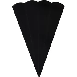 Folia, Schultüte, Schultüte 68cm Rohling 5ST schwarz (68 cm, 5x)
