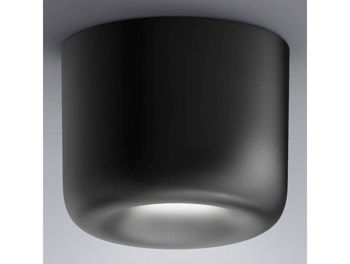 Serien Lighting Designer Deckenleuchte Cavity Ceiling L, dimmbar, schwarz, für Wohn- / Esszimmer, Aluminium, Design
