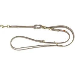 Trixie Pure adjustable lead,round-sewn,leather,S:2m/10mm,light grey (S, Hund, Spazieren), Halsband + Leine