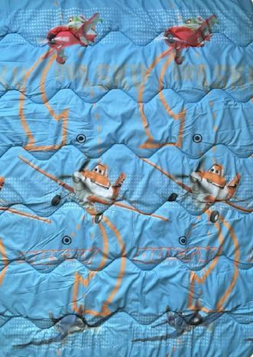 Disney Planes Dekbed voor kinderen, Blauw, Microvezel, 140 x 200 cm