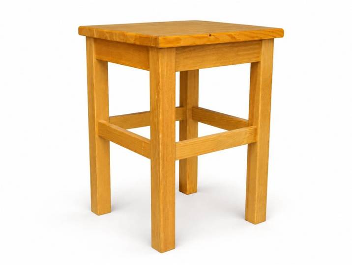 JVmoebel Sitzhocker Massiver Holzhocker Skandi Natur Sitzhocker Kiefer Modern Sofort