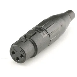 Amphenol XLR, 3-pol , Kunststoff-Kabelbuchse, versilberte(r) Kontakt(e), gerade