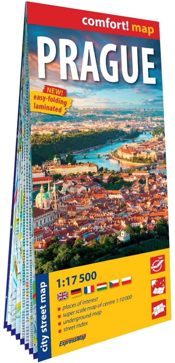 Plan de ville plastifié - Prague   Express Map