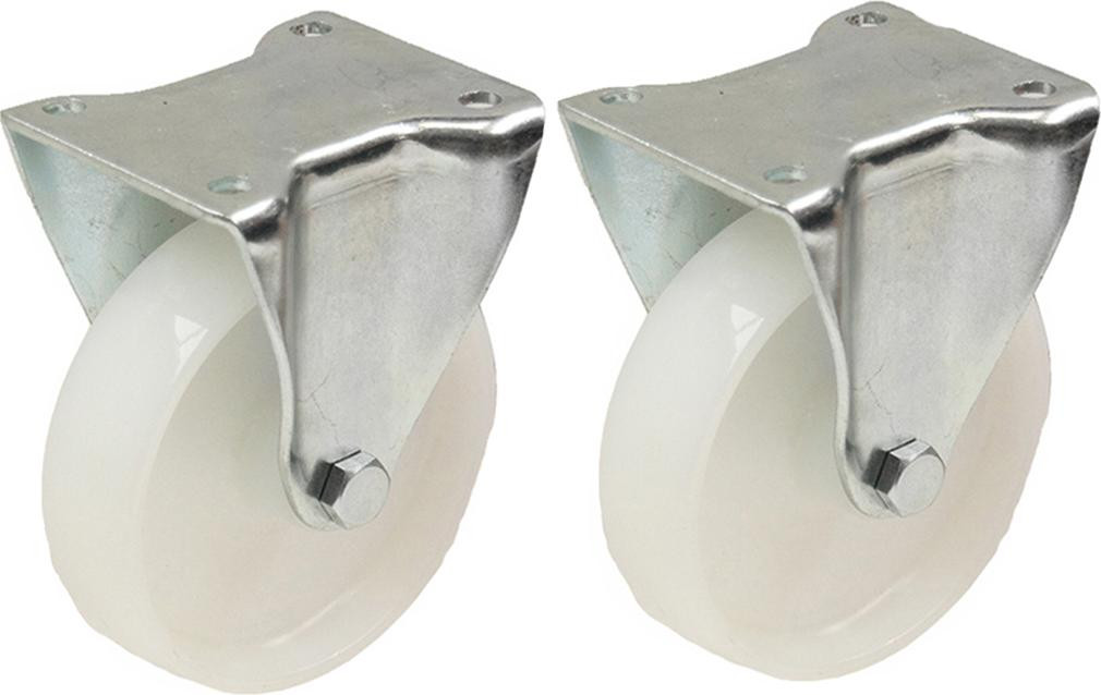 Parnells Nylon Wielen 2-80mm (3 inch) - Vaste Wielset met 120 kg Draagvermogen per Wiel