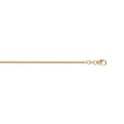 Goldkette ONE ELEMENT "Halskette aus 585 Gelbgold Ø 2 mm" Gr. 60, gold, Halsketten, Damen, 60, Gelbgold 585 Gold, Gelbgold 585, Gold, Goldkette, Sanfte Linie – unaufdringlich und geschmackvoll