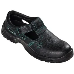 Runnex, Sicherheitsschuhe, teXXor S1-Sicherheitsklettsandalen GAP schwarz/grün Gr. 46 (S1, 46)