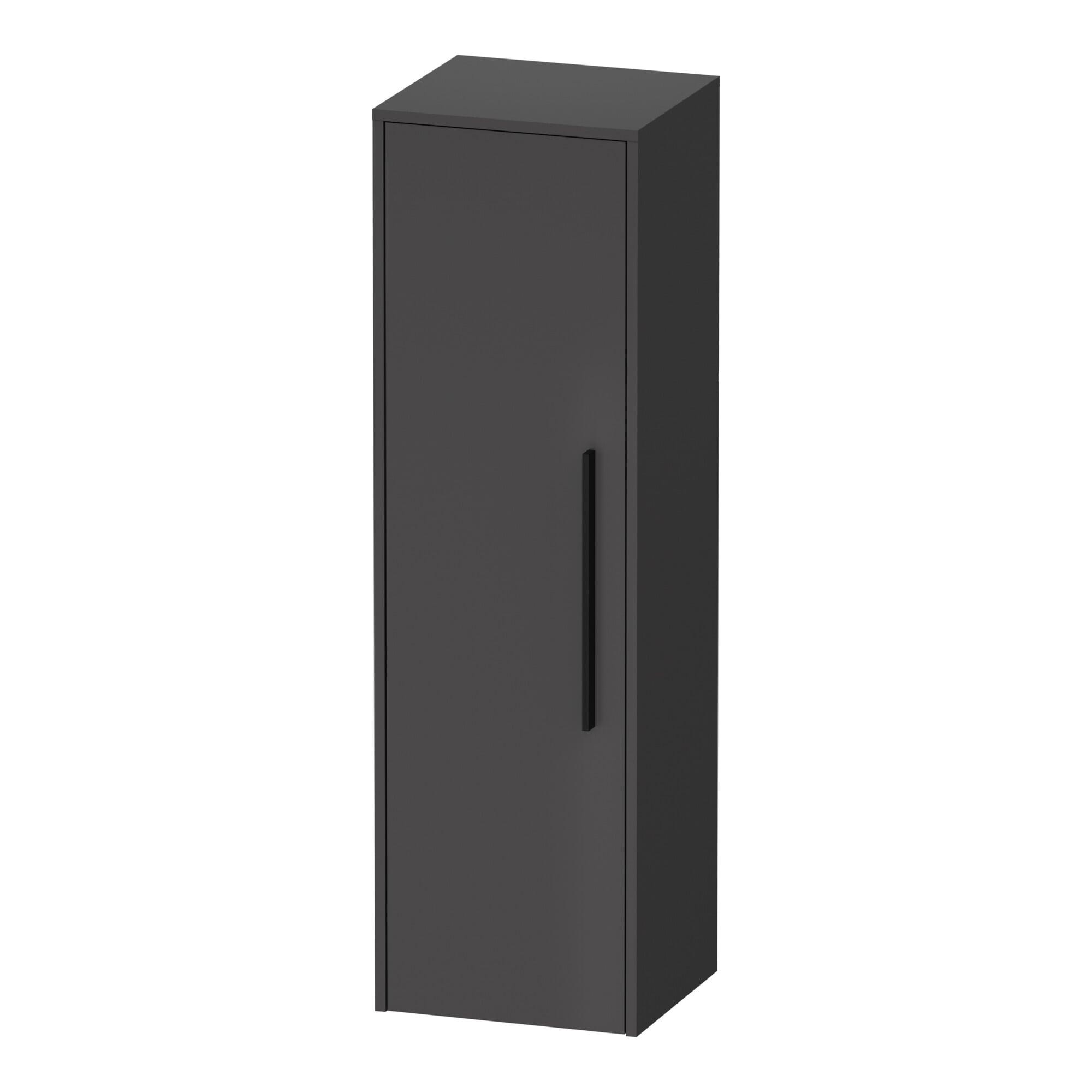 Duravit Halbhochschrank D-Code 40x132x36cm, 2 Böd., G sw, li, graph ma (DC1338LBD490000)