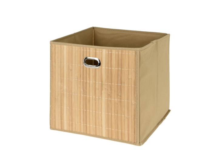 Aufbewahrungsbox Bambus 31 x 31 cm natur