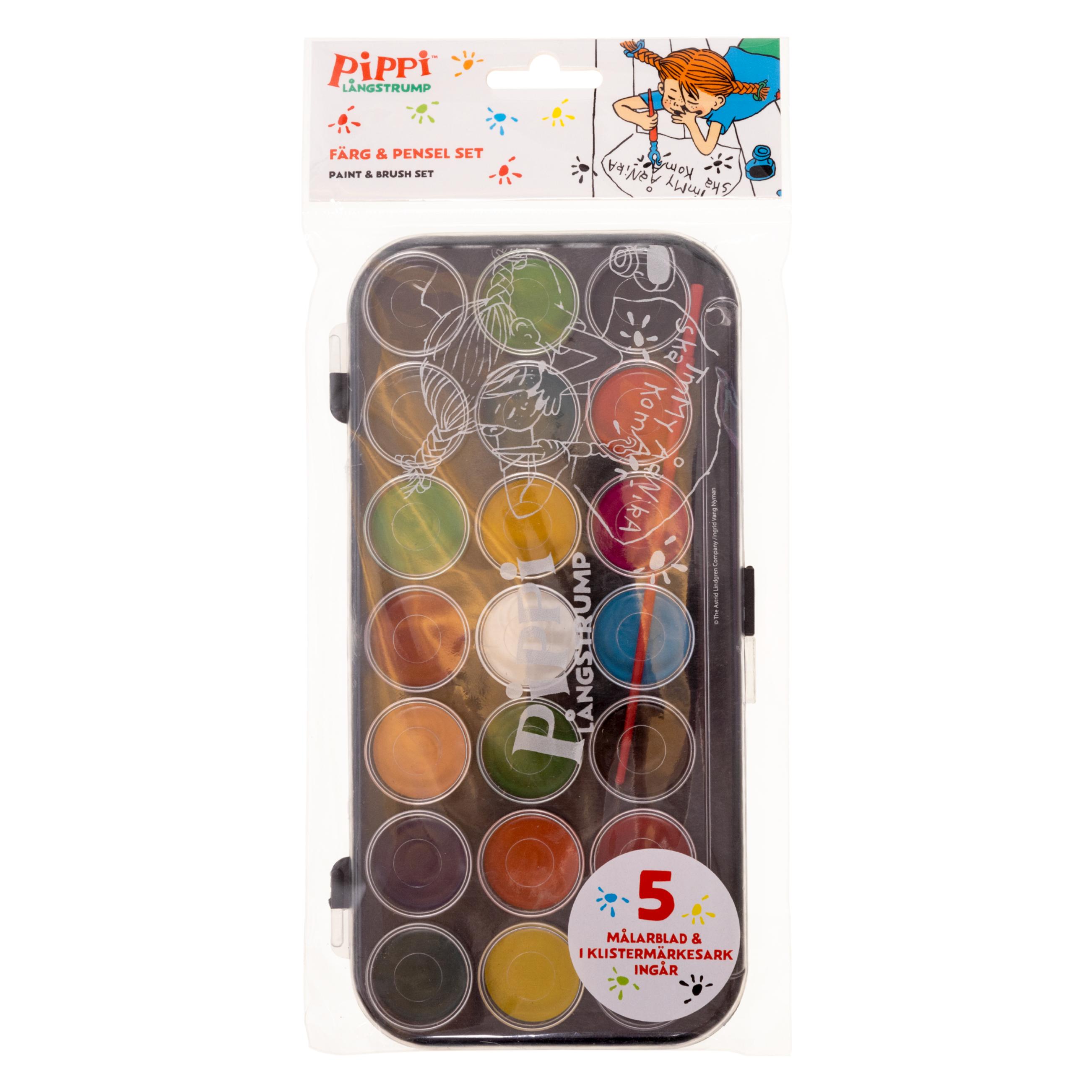 Euromic Pipi - Paint & Brush Set, Water Col. (063605221) (063605221)