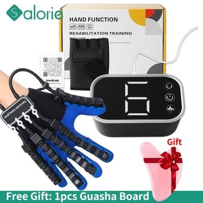 Inspired Finds Automatic Rehabilitation Robot Gloves Stroke Recovery Hand Therapy & Finger Training Device For Hemiplegia Patients left Hand Upgrade size Xxl
