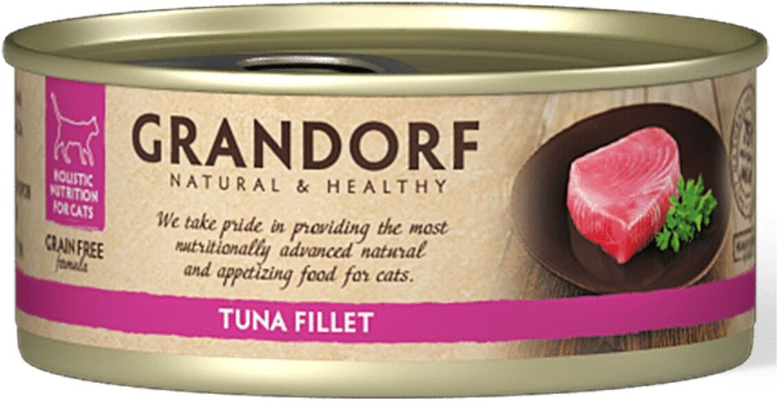 Grandorf Alimento Umido per Gatti Filetti di Tonno 70 g