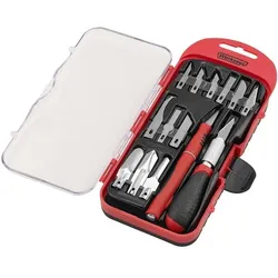 Werkzeyt 16-tlg. Bastelmesser-Set rot