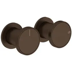 Gessi Origini Fertigmontageset Wanne/Dusch-Einhebelmischer, für separaten Auslauf, 2-Wege, Wandmontage, 66079845, Farbe: Dark Bronze