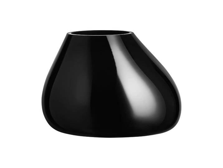 Orrefors Ebon Vase 190mm Schwarz