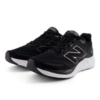 Laufschuh NEW BALANCE "680", Herren, Gr. 41,5, schwarz, Textil, Schuhe Laufschuh, mit Fresh Foam Mittelsohlendämpfung