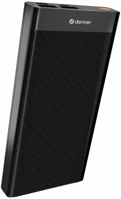 Denver 22.5W PowerBank - 10.000 mAh - Sort