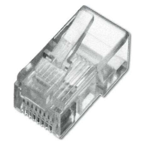 Digitus Modular Stecker, für Rundkabel, 8P8C ungeschirmt, 100 Stück Packung (DN-MO-8-8-SR)