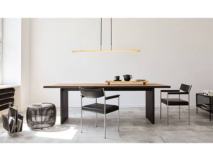 Pendelleuchte Real 3 130cm Gold Stahl, pulverbeschichtet LED LED-Platine