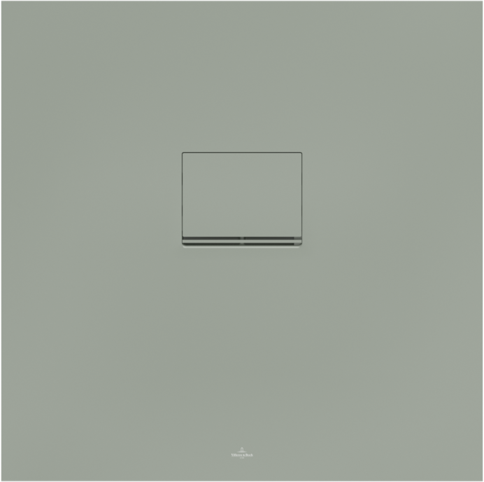 Villeroy und Boch Squaro Infinity Duschwanne UDQ8080SQI1IVR8 80 x 80 x 4 cm, morning green, für flächenbündige Installation