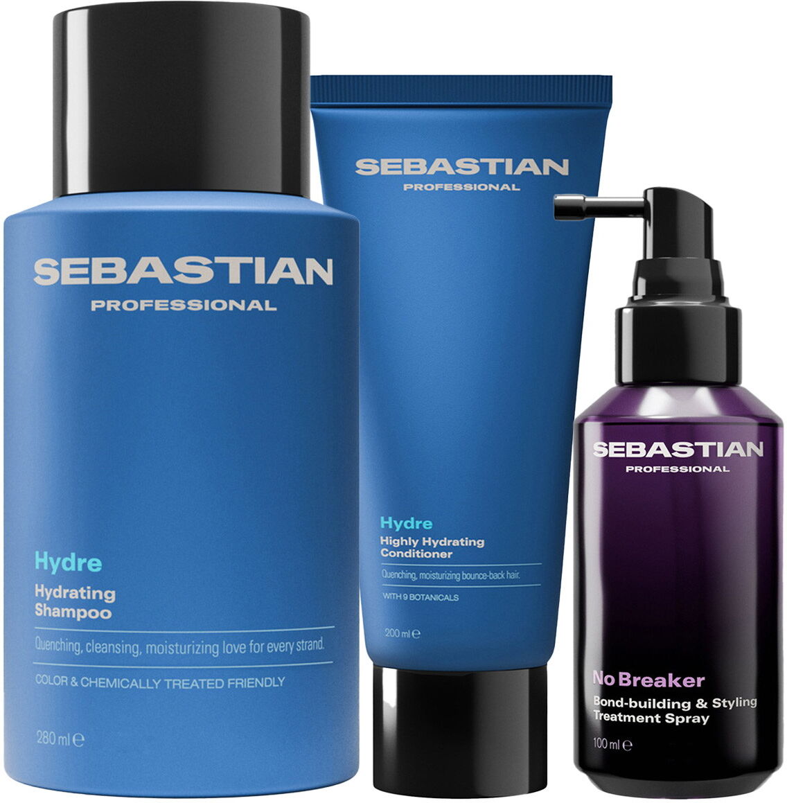 600ml Sebastian Pflegeboost Set Cool Creamy Pearl Blonde (Shampoo 250ml + Conditioner 250ml + Treatment Spray 100ml)
