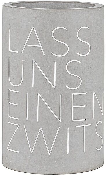 RAEDER Flaschenkühler Lass uns einen Zwitschern grau B