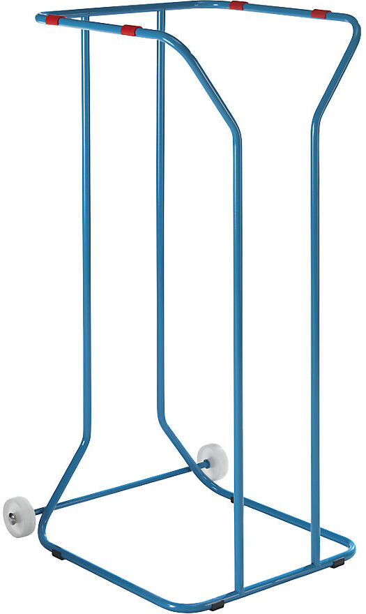Großvolumen Abfallsackhalter, Stahl, Volumen 1000 l, fahrbar, lichtblau eurokraft pro