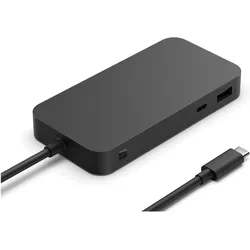 Microsoft Surface Usb4 Dock Wired Black (USB-C), Dockingstation + USB Hub, Schwarz