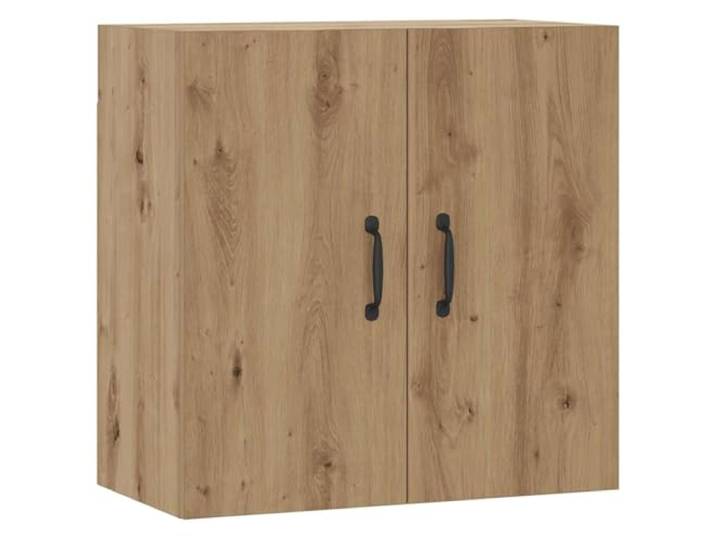 KLGBNCVE Wandschrank Artisan-Eiche 60x31x60 cm Holzwerkstoff Wandmontage, zwei Tueren, feuchtes Tuch, Mediaplayer, Zeitschriften, Badezimmer