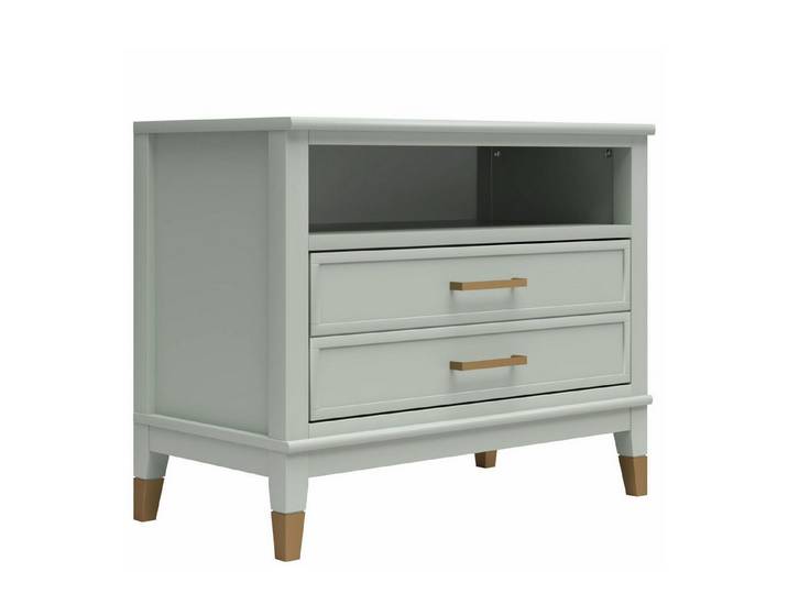 loft24 Nachtschrank Westerleigh Beistelltisch, Nachttisch, Nachtkonsole mit Schublade, MDF