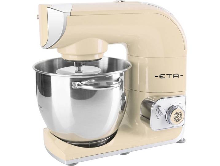 eta Küchenmaschine Gratus Storio, 1200 W, 5,5 l Schüssel, 5,5 l Edelstahlschüssel, PULSE-Funktion