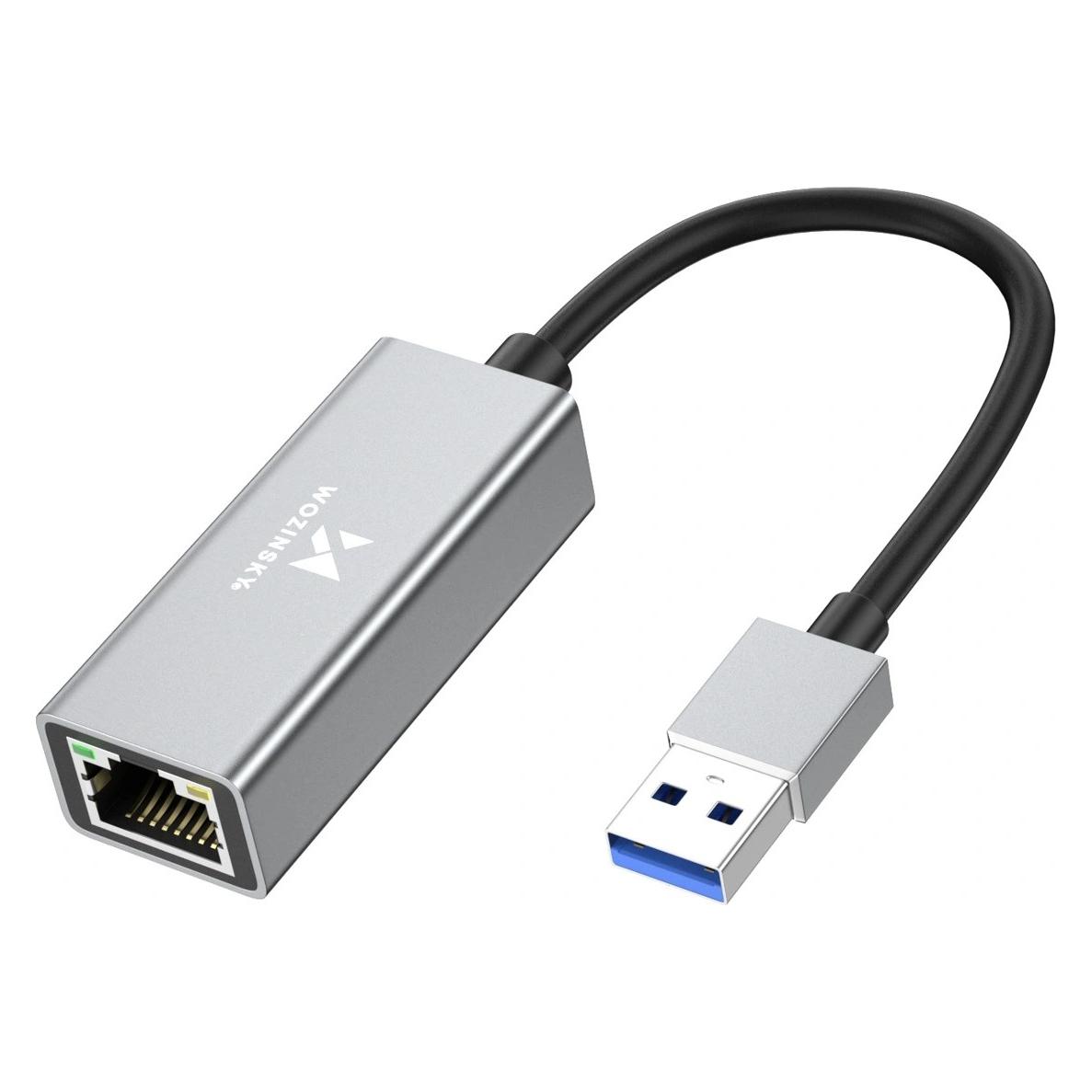 Wozinsky WAU-45A Ethernet-Netzwerkadapter Gigabit RJ45 1000 Mbit/s USB-A (76467975)