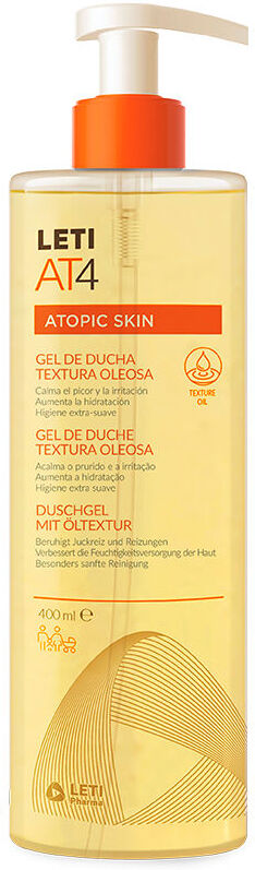 Leti Pharma LETIAT4 Atopic Skin gel de ducha textura oleosa 400 ml